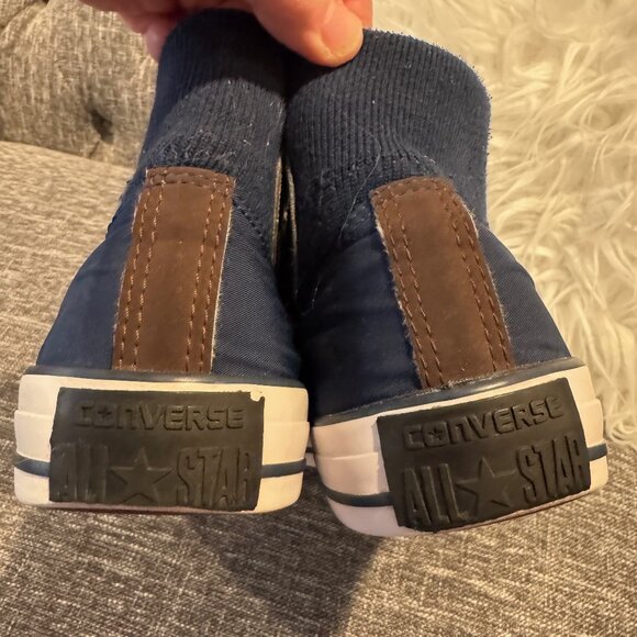 Converse Chuck Taylor All Star Blue MA-1 Zip High Womens 9 Mens 7 Nylon - Picture 6 of 13